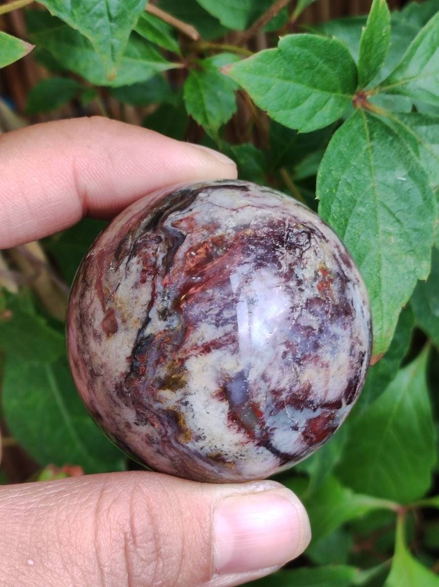 Pietersite ~ Magische Edelstein Kugel Massage & Deko Sphere Crystal Spielkugel Meditation ~HIPPIE ~GOA ~Boho ~Ethno ~Heilstein ~Naturschatz - Art of Nature Berlin