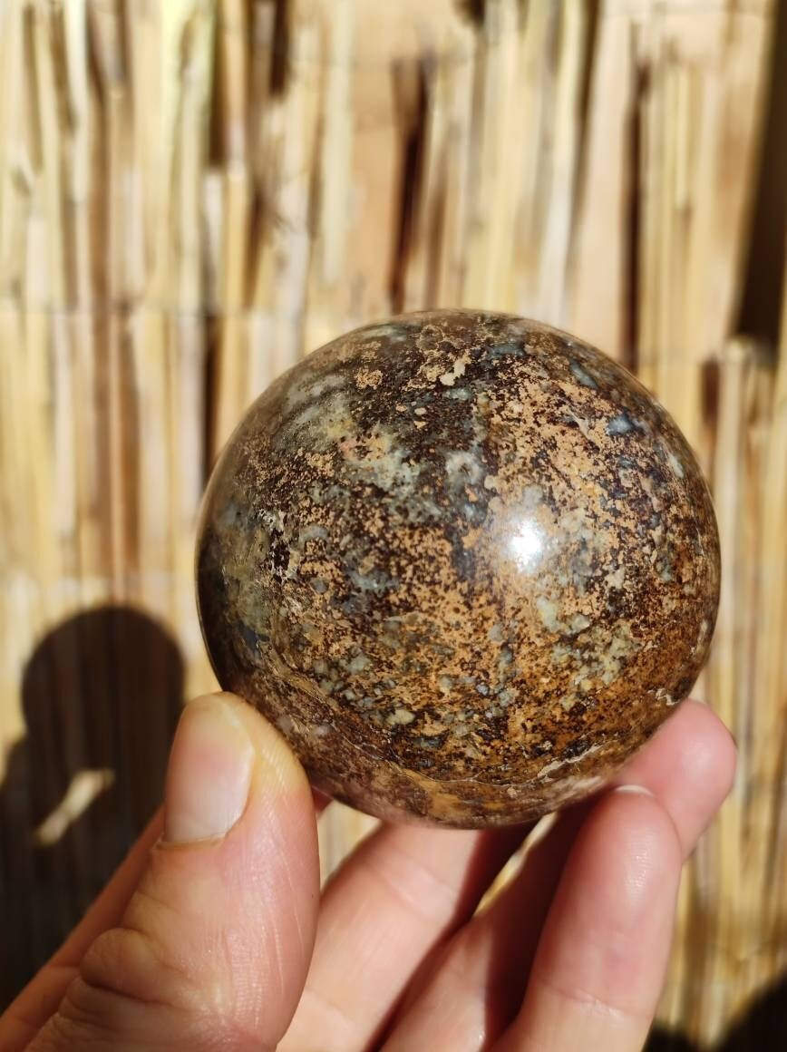 Pietersite ~ Magische Edelstein Kugel Massage & Deko Sphere Crystal Spielkugel Meditation ~HIPPIE ~GOA ~Boho ~Ethno ~Heilstein ~Naturschatz - Art of Nature Berlin