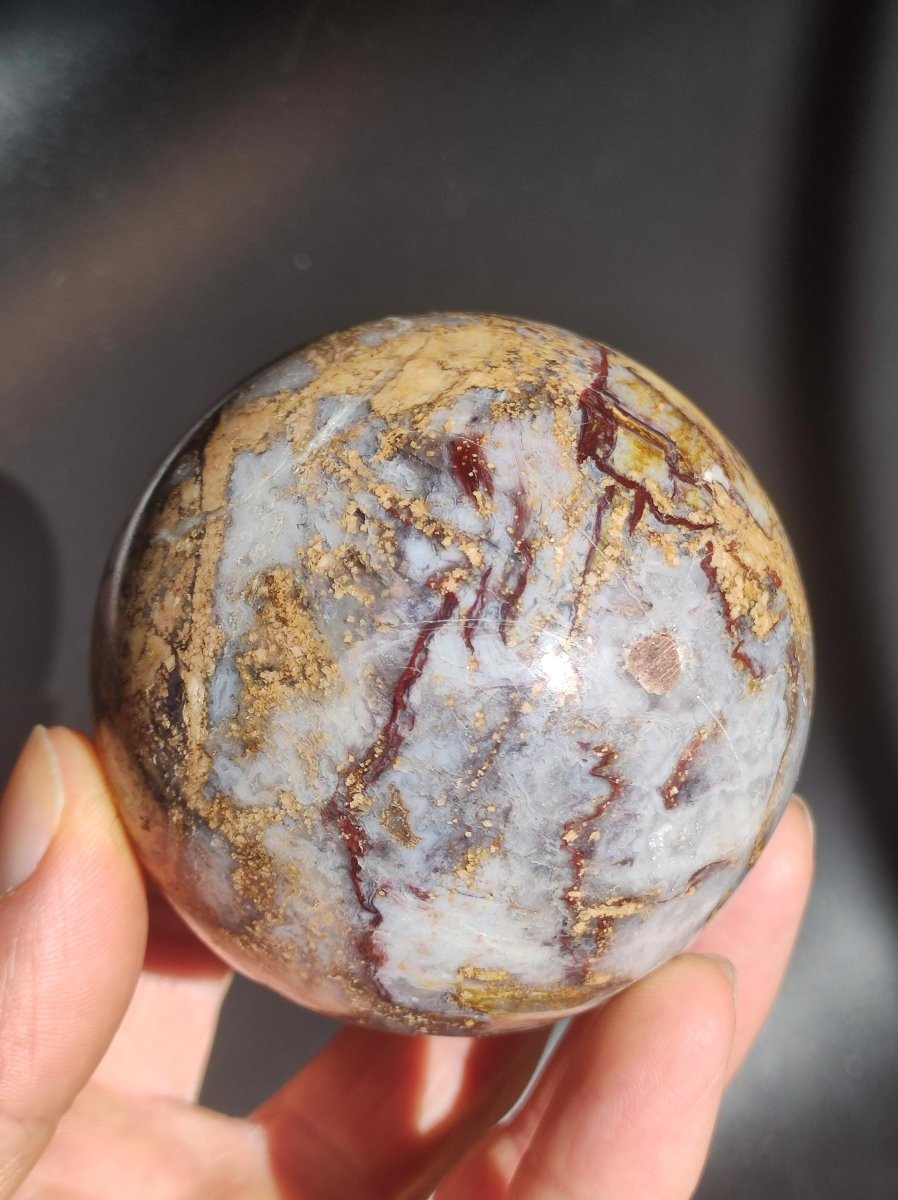 Pietersite ~ Magische Edelstein Kugel Massage & Deko Sphere Crystal Spielkugel Meditation ~HIPPIE ~GOA ~Boho ~Ethno ~Heilstein ~Naturschatz - Art of Nature Berlin