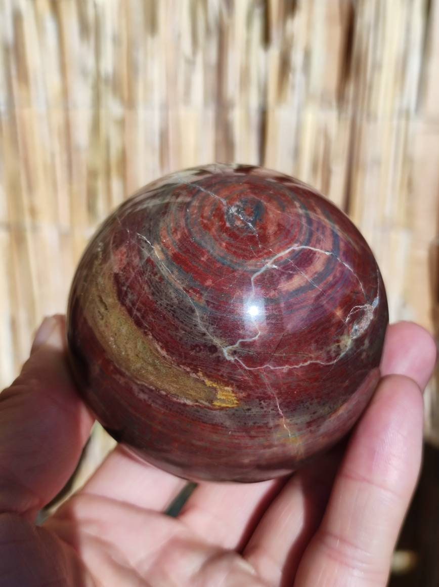 Pietersite ~ Magische Edelstein Kugel Massage & Deko Sphere Crystal Spielkugel Meditation ~HIPPIE ~GOA ~Boho ~Ethno ~Heilstein ~Naturschatz - Art of Nature Berlin