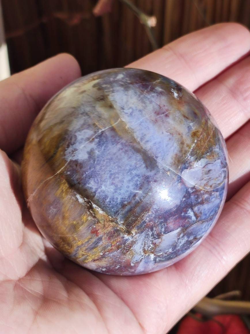 Pietersite ~ Magische Edelstein Kugel Massage & Deko Sphere Crystal Spielkugel Meditation ~HIPPIE ~GOA ~Boho ~Ethno ~Heilstein ~Naturschatz - Art of Nature Berlin