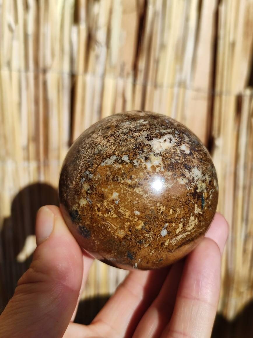 Pietersite ~ Magische Edelstein Kugel Massage & Deko Sphere Crystal Spielkugel Meditation ~HIPPIE ~GOA ~Boho ~Ethno ~Heilstein ~Naturschatz - Art of Nature Berlin