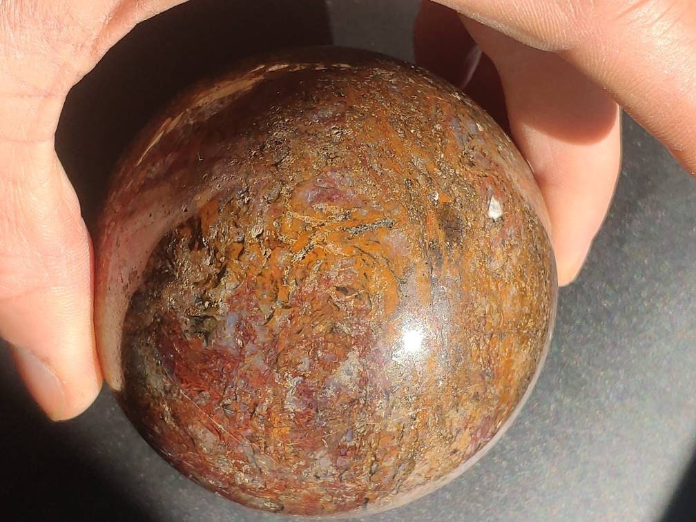 Pietersite ~ Magische Edelstein Kugel Massage & Deko Sphere Crystal Spielkugel Meditation ~HIPPIE ~GOA ~Boho ~Ethno ~Heilstein ~Naturschatz - Art of Nature Berlin