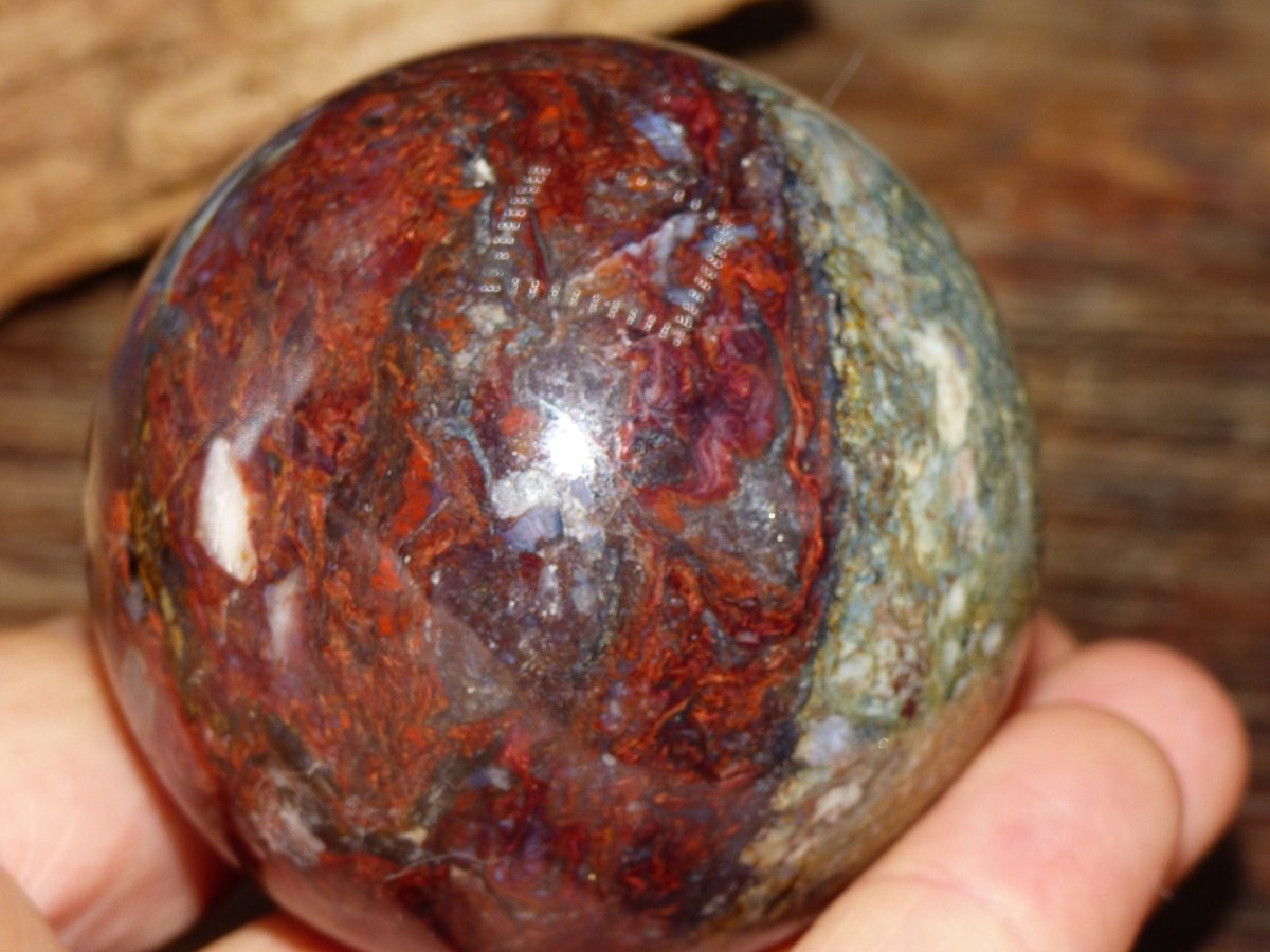 Pietersite ~ Magische Edelstein Kugel Massage & Deko Sphere Crystal Spielkugel Meditation ~HIPPIE ~GOA ~Boho ~Ethno ~Heilstein ~Naturschatz - Art of Nature Berlin