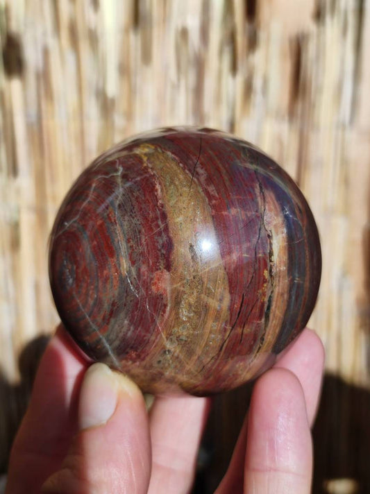 Pietersite ~ Magische Edelstein Kugel Massage & Deko Sphere Crystal Spielkugel Meditation ~HIPPIE ~GOA ~Boho ~Ethno ~Heilstein ~Naturschatz - Art of Nature Berlin