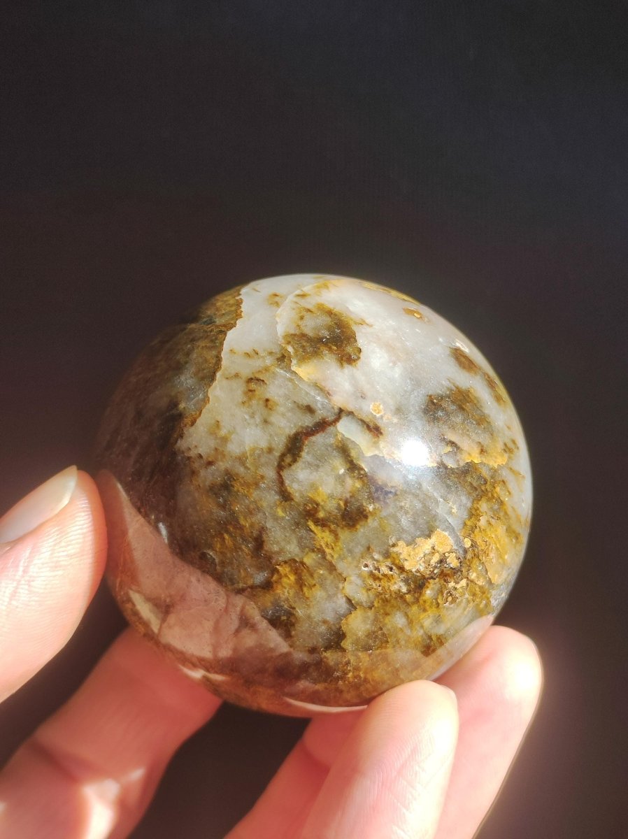 Pietersite ~ Magische Edelstein Kugel Massage & Deko Sphere Crystal Spielkugel Meditation ~HIPPIE ~GOA ~Boho ~Ethno ~Heilstein ~Naturschatz - Art of Nature Berlin