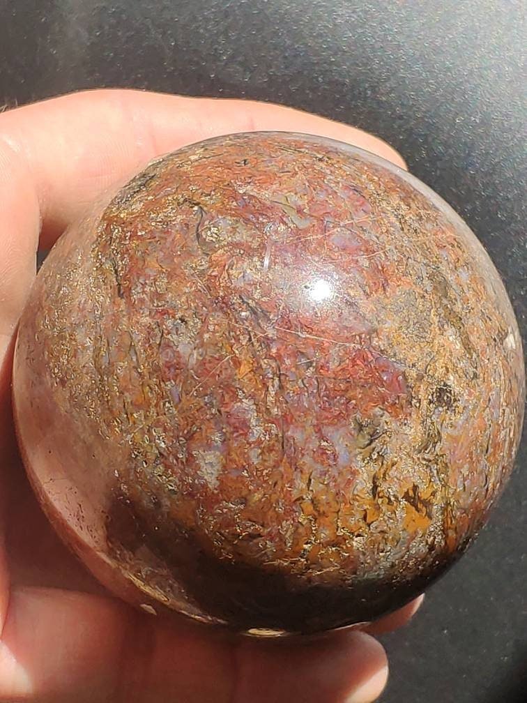 Pietersite ~ Magische Edelstein Kugel Massage & Deko Sphere Crystal Spielkugel Meditation ~HIPPIE ~GOA ~Boho ~Ethno ~Heilstein ~Naturschatz - Art of Nature Berlin