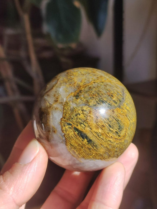 Pietersite ~ Magische Edelstein Kugel Massage & Deko Sphere Crystal Spielkugel Meditation ~HIPPIE ~GOA ~Boho ~Ethno ~Heilstein ~Naturschatz - Art of Nature Berlin