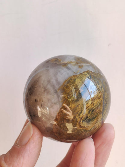 Pietersite ~ Magische Edelstein Kugel Massage & Deko Sphere Crystal Spielkugel Meditation ~HIPPIE ~GOA ~Boho ~Ethno ~Heilstein ~Naturschatz - Art of Nature Berlin