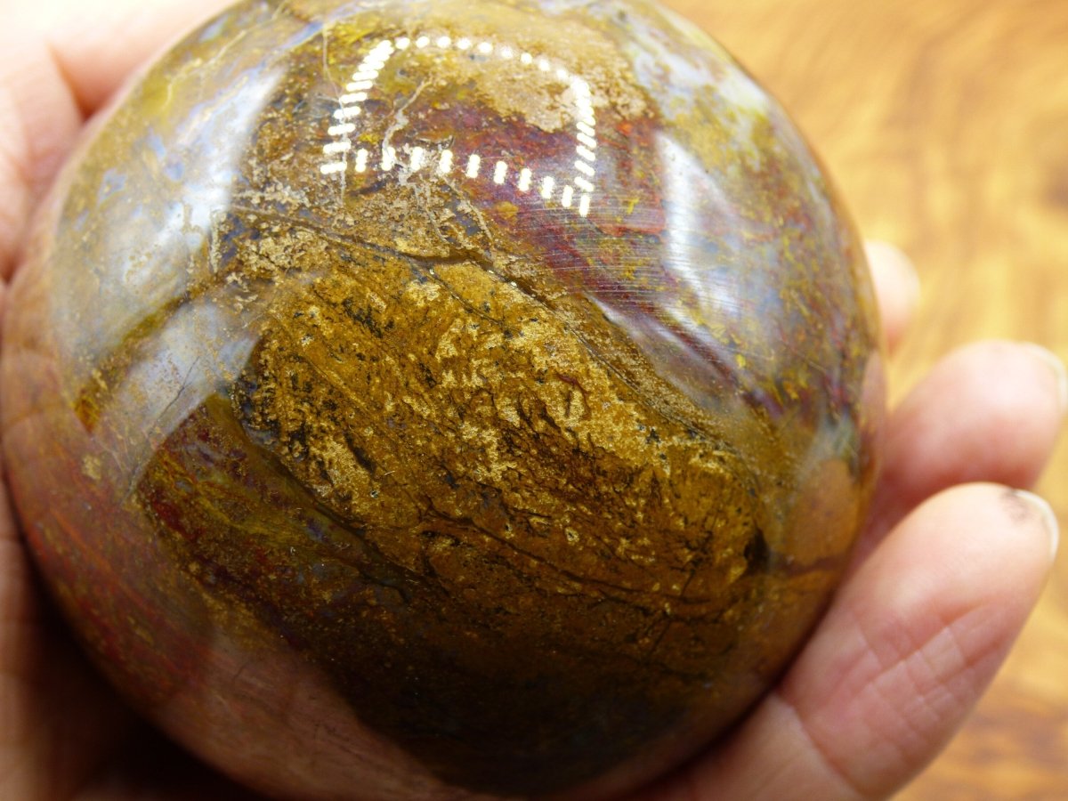 Pietersite ~ Magische Edelstein Kugel Massage & Deko Sphere Crystal Spielkugel Meditation ~HIPPIE ~GOA ~Boho ~Ethno ~Heilstein ~Naturschatz - Art of Nature Berlin