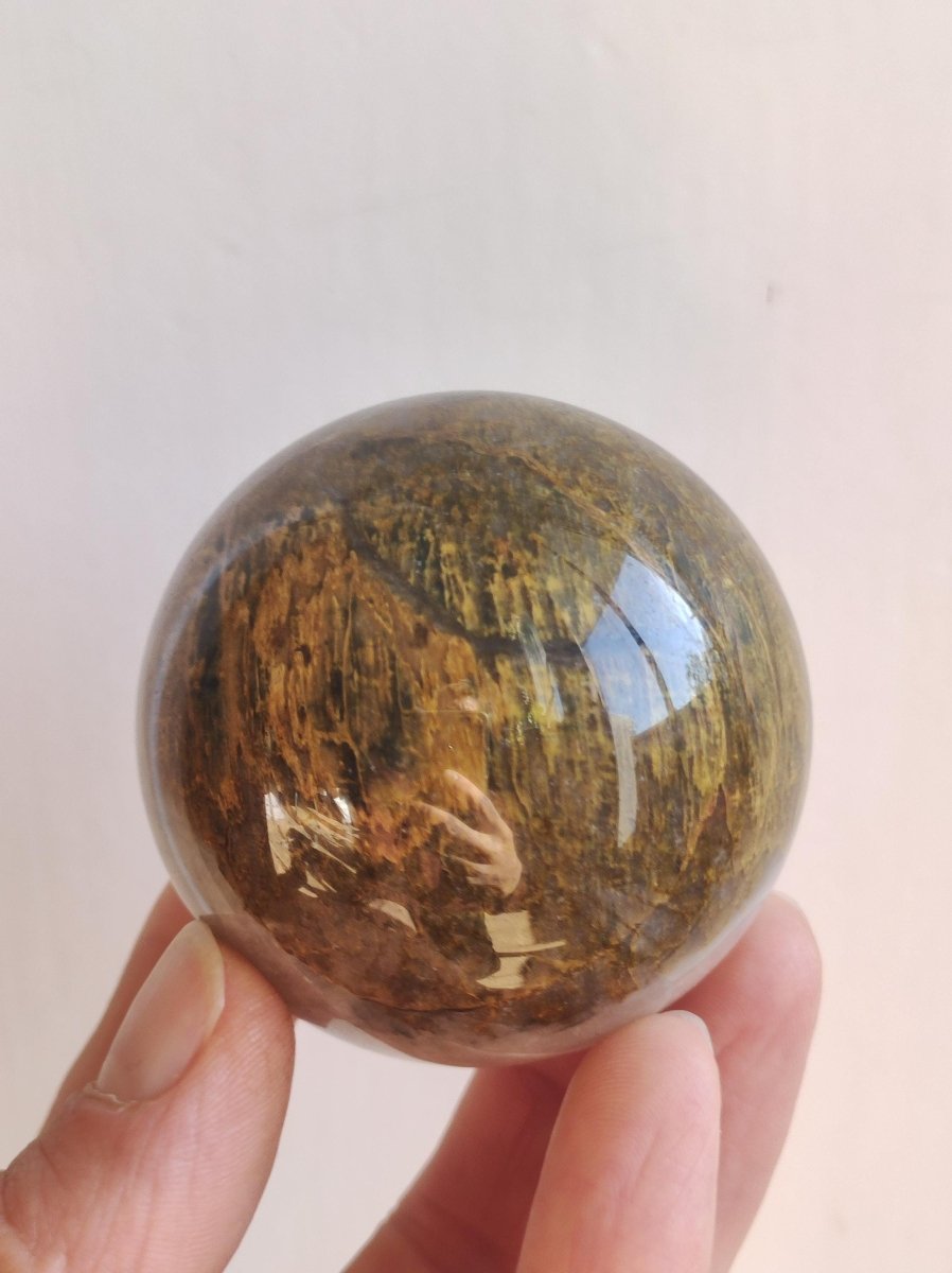 Pietersite ~ Magische Edelstein Kugel Massage & Deko Sphere Crystal Spielkugel Meditation ~HIPPIE ~GOA ~Boho ~Ethno ~Heilstein ~Naturschatz - Art of Nature Berlin