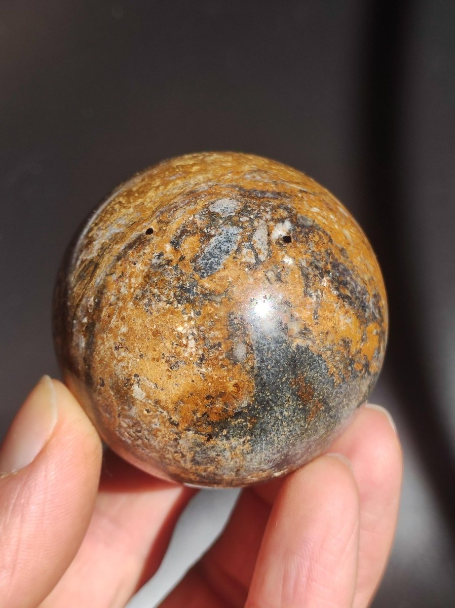 Pietersite ~ Magische Edelstein Kugel Massage & Deko Sphere Crystal Spielkugel Meditation ~HIPPIE ~GOA ~Boho ~Ethno ~Heilstein ~Naturschatz - Art of Nature Berlin