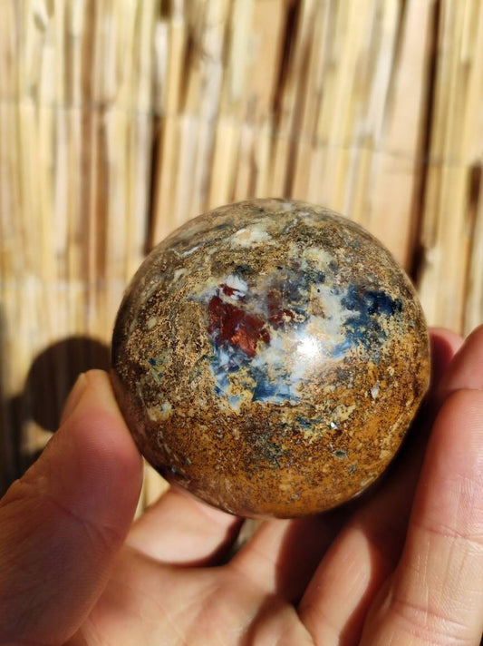 Pietersite ~ Magische Edelstein Kugel Massage & Deko Sphere Crystal Spielkugel Meditation ~HIPPIE ~GOA ~Boho ~Ethno ~Heilstein ~Naturschatz - Art of Nature Berlin