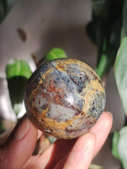 Pietersite ~ Magische Edelstein Kugel Massage & Deko Sphere Crystal Spielkugel Meditation ~HIPPIE ~GOA ~Boho ~Ethno ~Heilstein ~Naturschatz - Art of Nature Berlin
