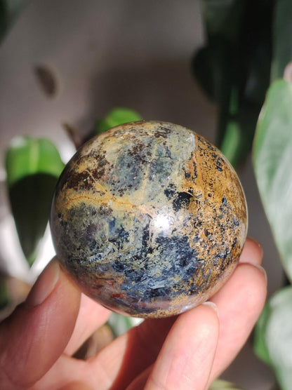 Pietersite ~ Magische Edelstein Kugel Massage & Deko Sphere Crystal Spielkugel Meditation ~HIPPIE ~GOA ~Boho ~Ethno ~Heilstein ~Naturschatz - Art of Nature Berlin