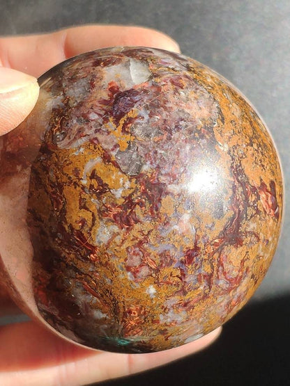 Pietersite ~ Magische Edelstein Kugel Massage & Deko Sphere Crystal Spielkugel Meditation ~HIPPIE ~GOA ~Boho ~Ethno ~Heilstein ~Naturschatz - Art of Nature Berlin