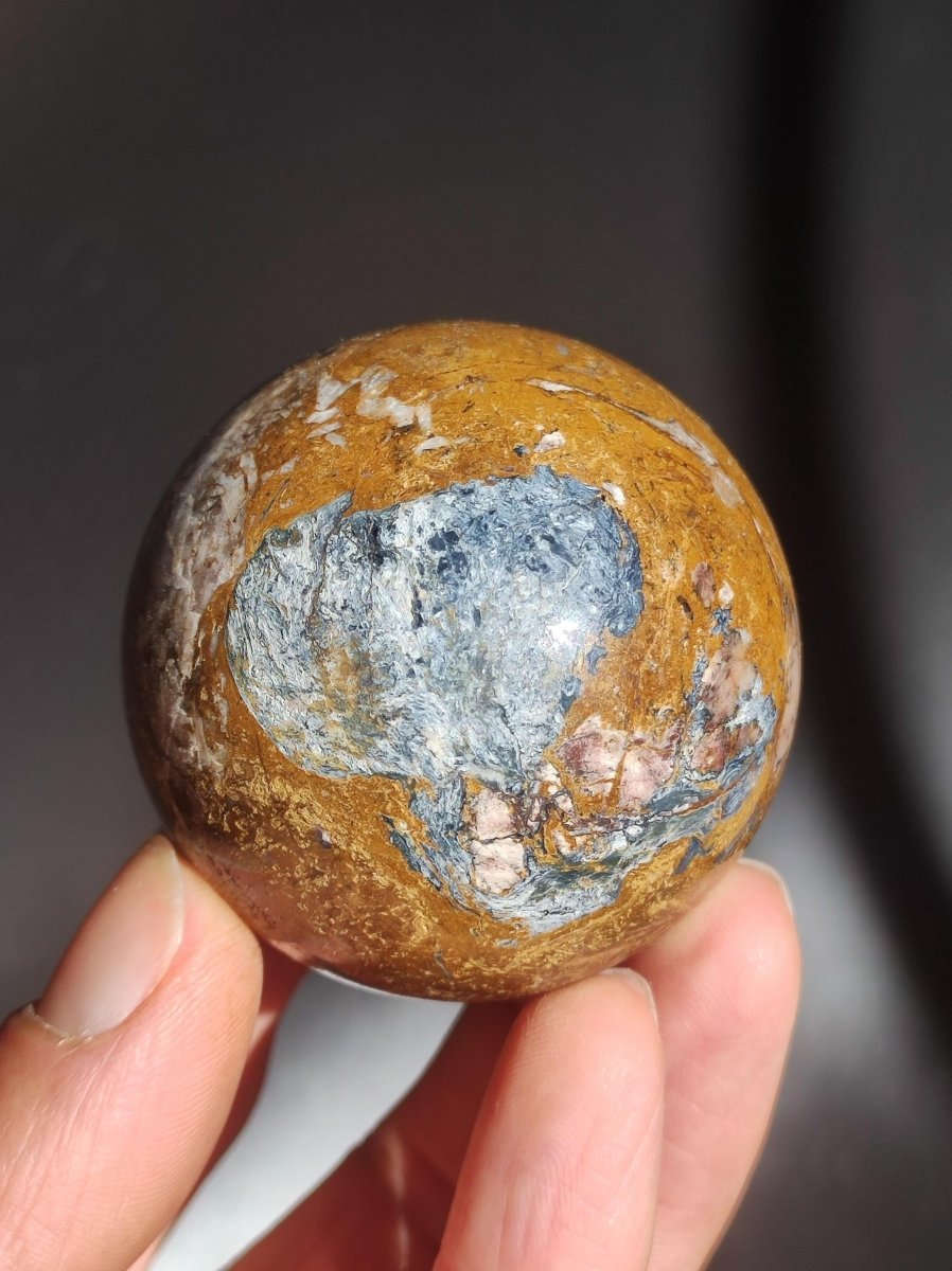 Pietersite ~ Magische Edelstein Kugel Massage & Deko Sphere Crystal Spielkugel Meditation ~HIPPIE ~GOA ~Boho ~Ethno ~Heilstein ~Naturschatz - Art of Nature Berlin