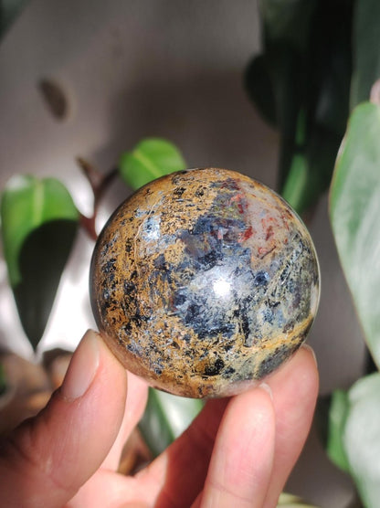 Pietersite ~ Magische Edelstein Kugel Massage & Deko Sphere Crystal Spielkugel Meditation ~HIPPIE ~GOA ~Boho ~Ethno ~Heilstein ~Naturschatz - Art of Nature Berlin