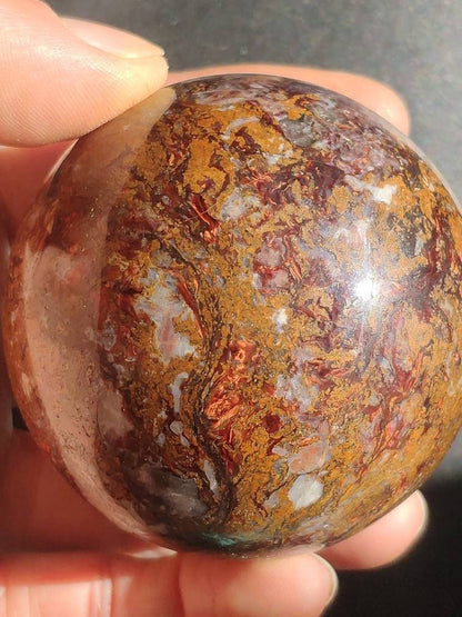 Pietersite ~ Magische Edelstein Kugel Massage & Deko Sphere Crystal Spielkugel Meditation ~HIPPIE ~GOA ~Boho ~Ethno ~Heilstein ~Naturschatz - Art of Nature Berlin