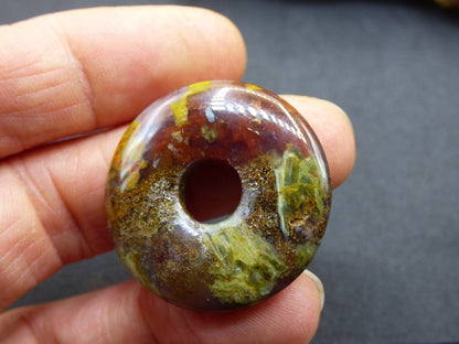 Pietersite rot gold ~ Edelstein Kette ~HIPPIE ~GOA ~Boho ~Tibet ~Ethno ~Nature ~Donut ~Schutzsymbol ~Heilstein ~Rarität - Art of Nature Berlin