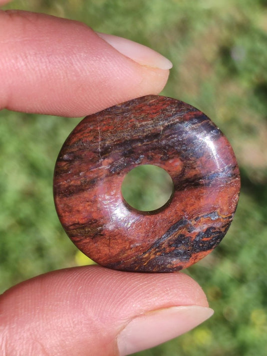 Pietersite rot schwarz - Edelstein Kette Rarität selten Schutzsymbol Heilstein Kristall HIPPIE Boho Tibet Ethno Mann Frau Geschenk Er Sie - Art of Nature Berlin