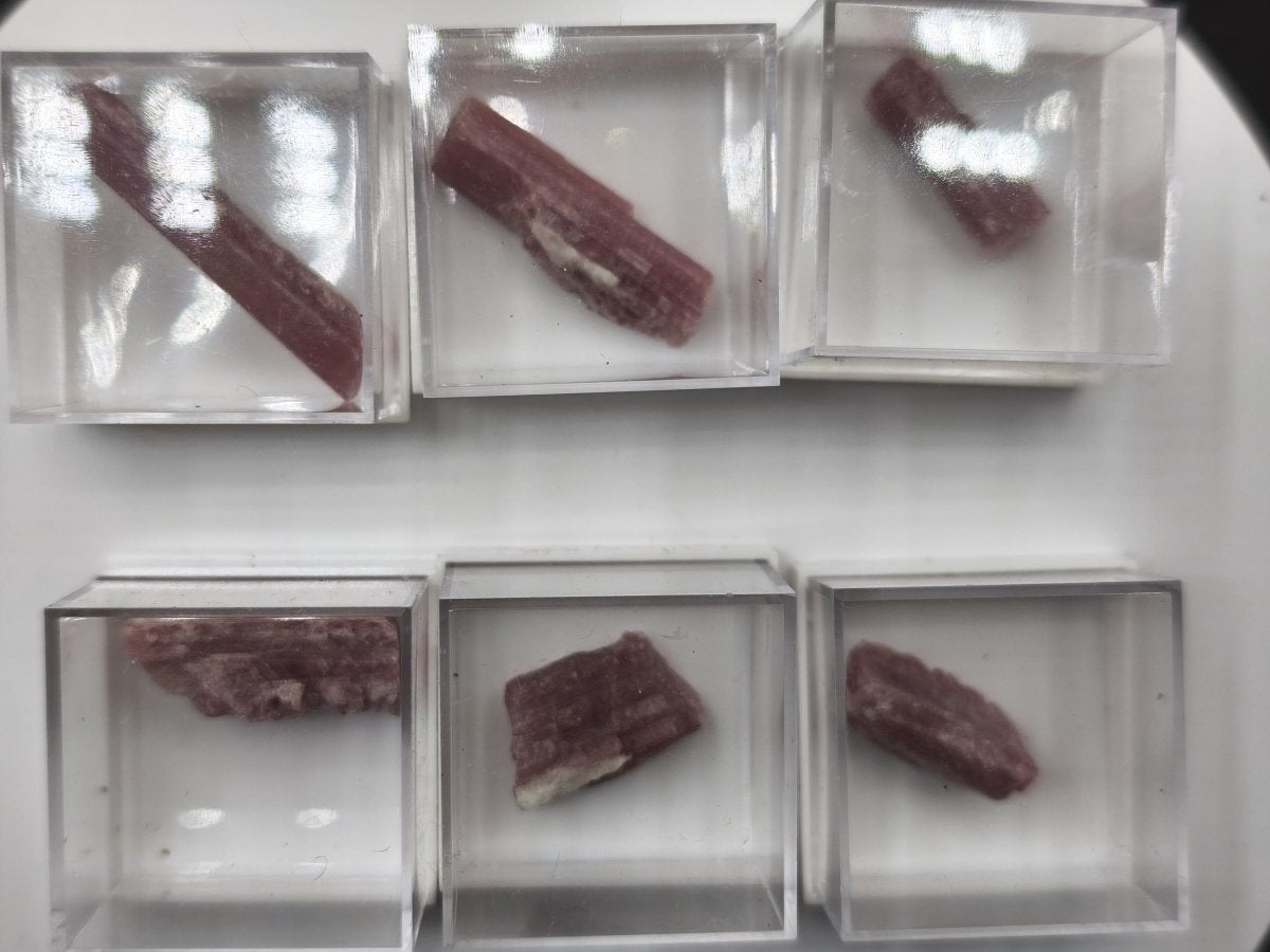 Pinker Turmalin Rohkristall aus Brasilien – Rosa Rubellit – 6 Unikate zur Wahl Kristalle & Mineralien Sammler Stufen Edelstein Deko Kristall - Art of Nature Berlin