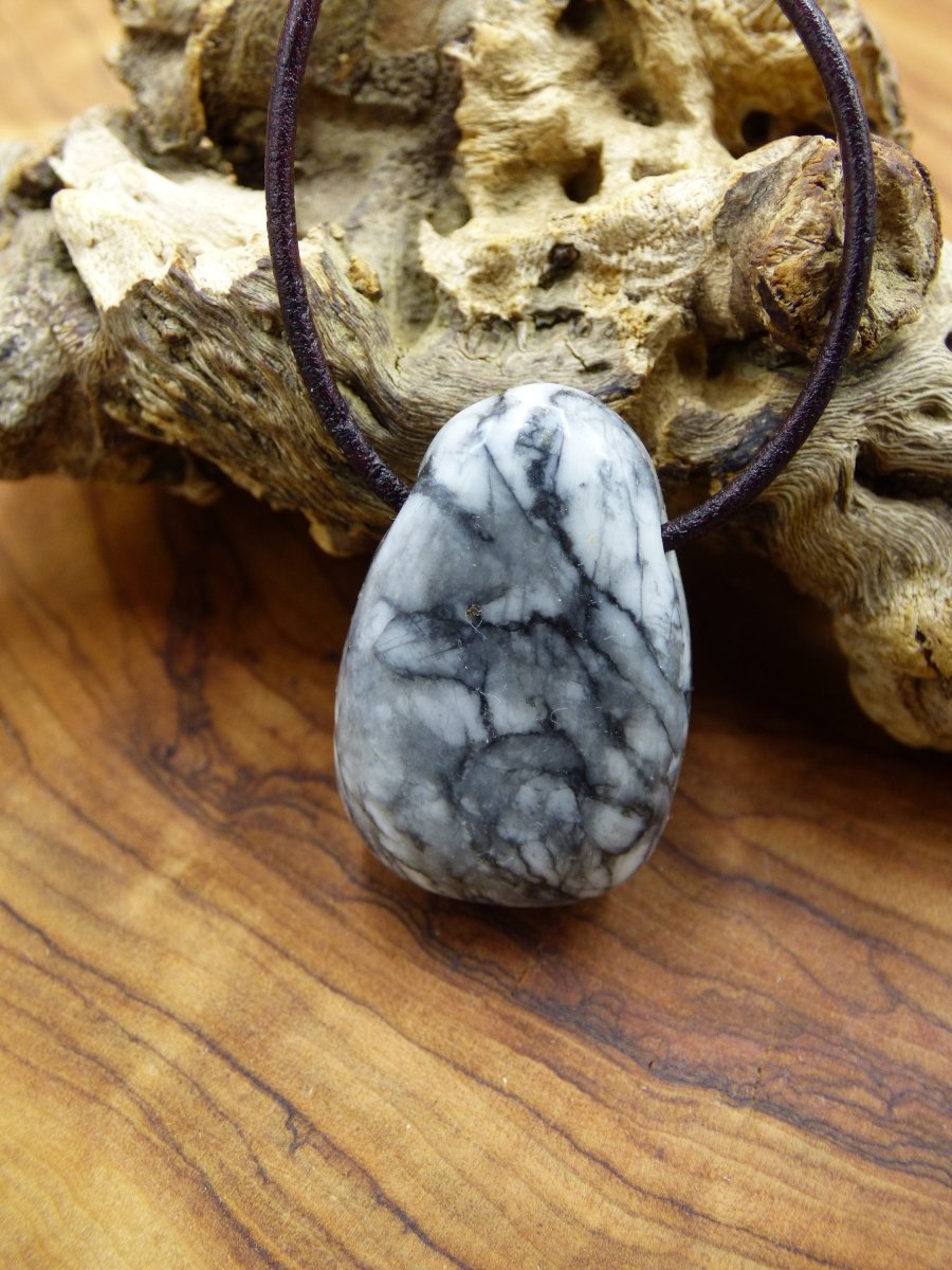 Pinolith ~ Edelstein Kette ~HIPPIE ~GOA ~Boho ~Ethno ~Nature ~Heilstein - Art of Nature Berlin