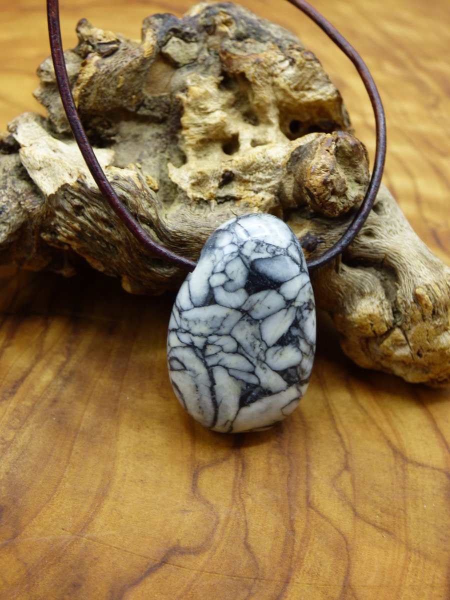 Pinolith ~ Edelstein Kette ~HIPPIE ~GOA ~Boho ~Ethno ~Nature ~Heilstein - Art of Nature Berlin