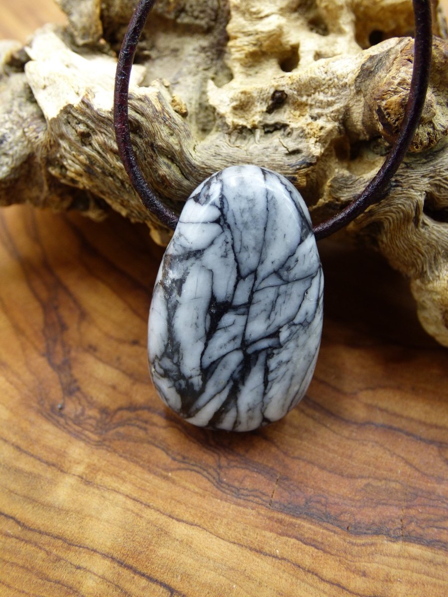 Pinolith ~ Edelstein Kette ~HIPPIE ~GOA ~Boho ~Ethno ~Nature ~Heilstein - Art of Nature Berlin