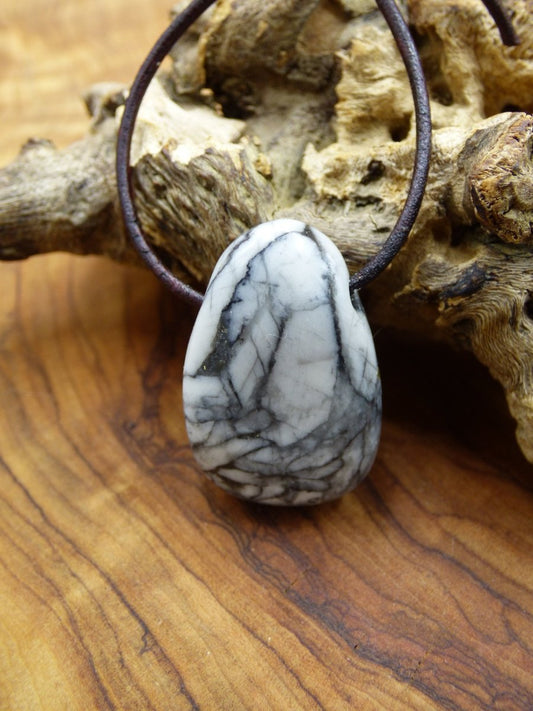 Pinolith ~ Edelstein Kette ~HIPPIE ~GOA ~Boho ~Ethno ~Nature ~Heilstein - Art of Nature Berlin