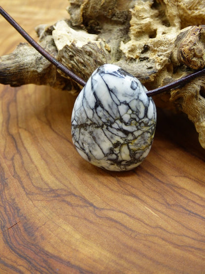 Pinolith ~ Edelstein Kette ~HIPPIE ~GOA ~Boho ~Ethno ~Nature ~Heilstein - Art of Nature Berlin