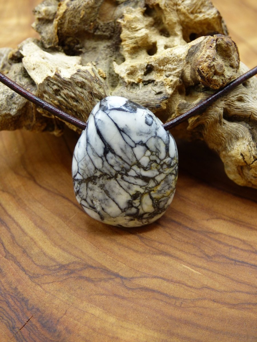 Pinolith ~ Edelstein Kette ~HIPPIE ~GOA ~Boho ~Ethno ~Nature ~Heilstein - Art of Nature Berlin