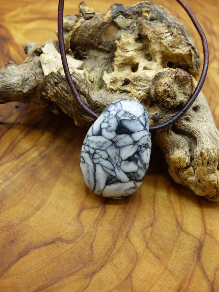 Pinolith ~ Edelstein Kette ~HIPPIE ~GOA ~Boho ~Ethno ~Nature ~Heilstein - Art of Nature Berlin