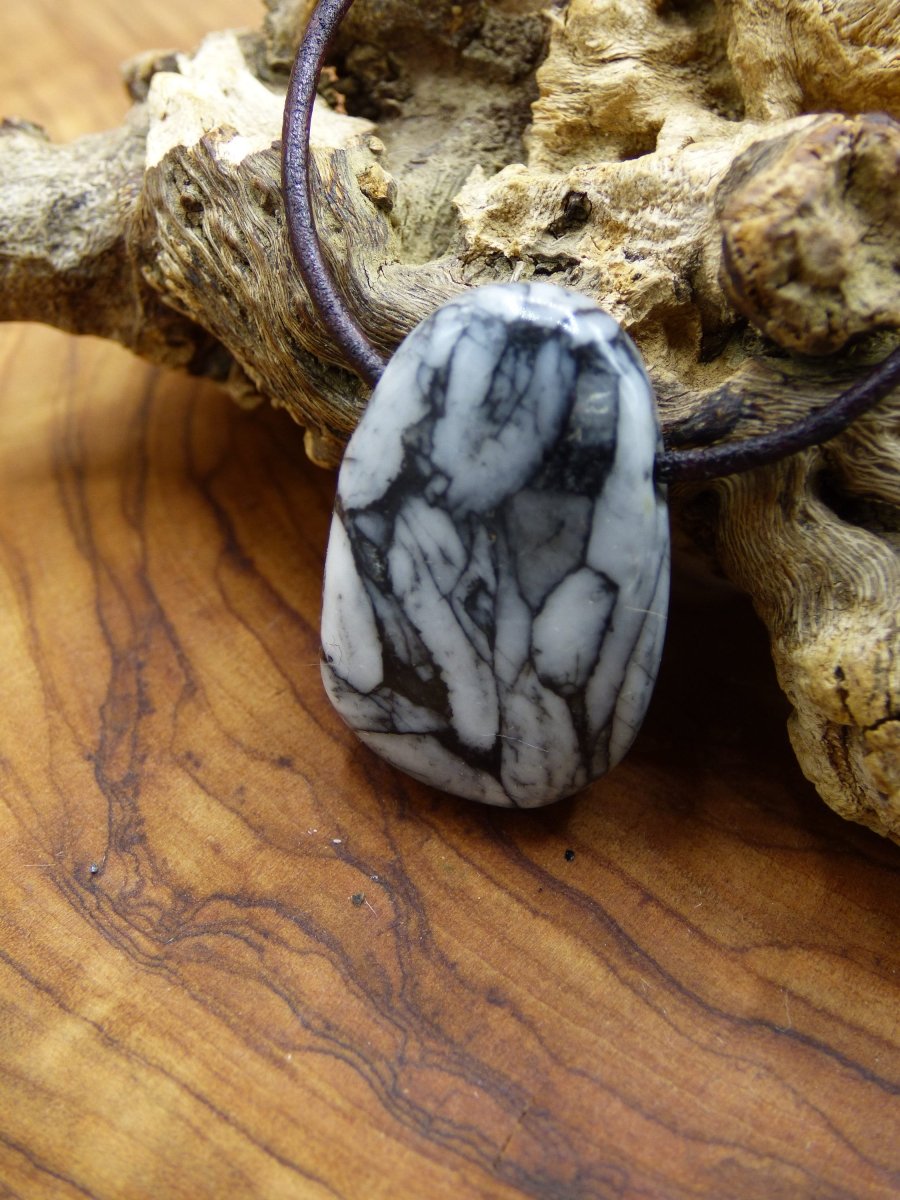 Pinolith ~ Edelstein Kette ~HIPPIE ~GOA ~Boho ~Ethno ~Nature ~Heilstein - Art of Nature Berlin