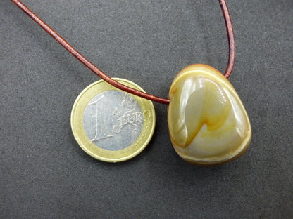 Polychrom Jaspis - Edelstein Kette rot braun Anhänger HIPPIE GOA Boho Ethno Natur Heilstein Rarität Kristall Geschenk Sie Mann Frau Schmuck - Art of Nature Berlin