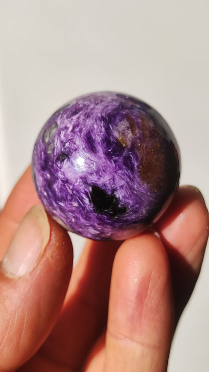 AAA Charoite *Rarity* Sphere Ball ~ Gemstone Decorative Sphere Crystal Meditation ~Energy ~Healing Stone ~Therapy