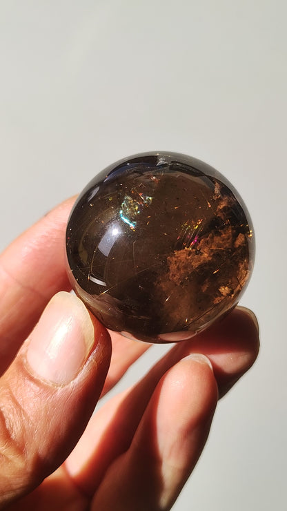 AAA Rutilated Quartz ~ Magical Gemstone Ball Decoration Sphere Clear Meditation Natural Healing Stone Living Collector Rarity High Quality Art of Nature