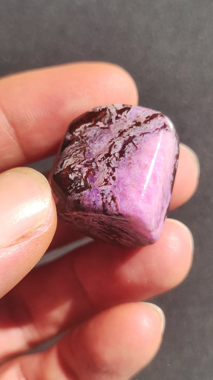 Sugilite - collector's decoration healing stone purple palm stone rarity meditation energy gemstone crystal investment natural unique