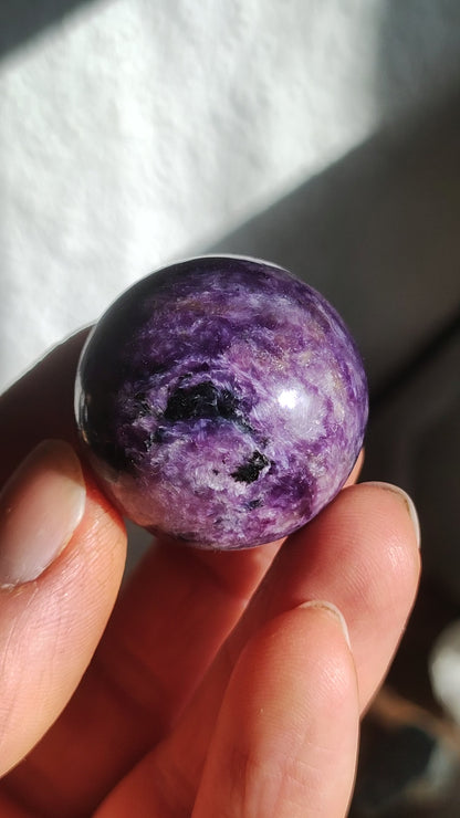 AAA Charoite *Rarity* Sphere Ball ~ Gemstone Decorative Sphere Crystal Meditation ~Energy ~Healing Stone ~Therapy