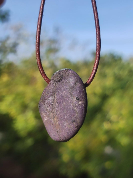 Purpurit ~ Edelstein ~Kette ~selten ~HIPPIE ~GOA ~Boho ~Ethno ~Nature ~Heilstein ~Sammler - Art of Nature Berlin