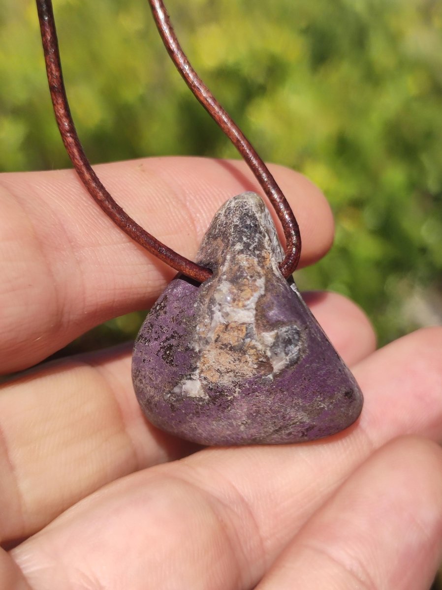 Purpurit ~ Edelstein ~Kette ~selten ~HIPPIE ~GOA ~Boho ~Ethno ~Nature ~Heilstein ~Sammler - Art of Nature Berlin
