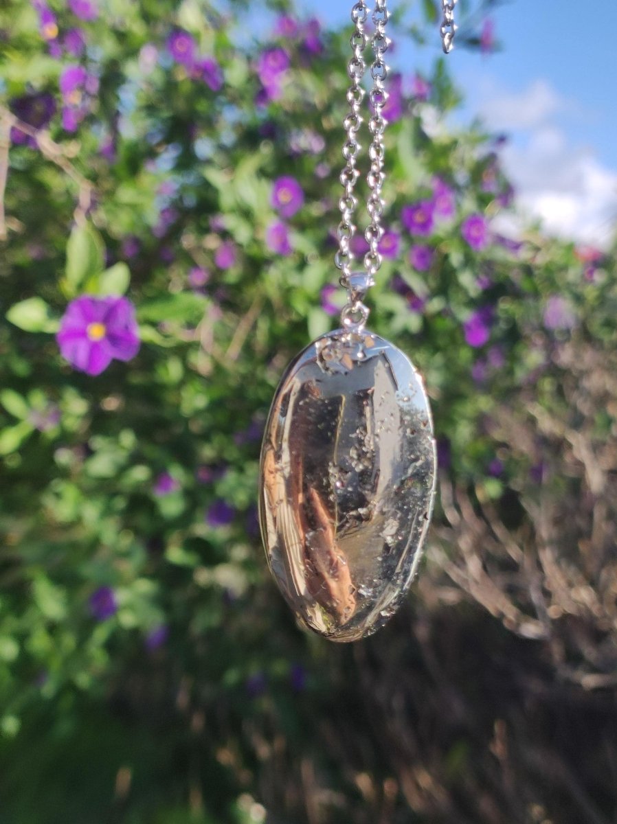 Pyrit ~ 925 Silber Edelstein Kette Heilstein Natur Grau Rarität Edel Mann Frau Geschenk Er Sie Freundin Selten Energie Kraft Ruhe Glück - Art of Nature Berlin