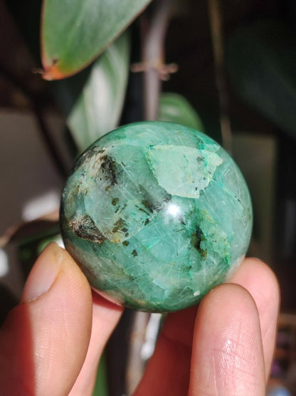 Quantum Quattro AAA Sphere ~ Magische Edelstein Kugel Massage & Deko Crystal Meditation Heilstein Rarität Sammler Mineral Rund Chrysokolla - Art of Nature Berlin