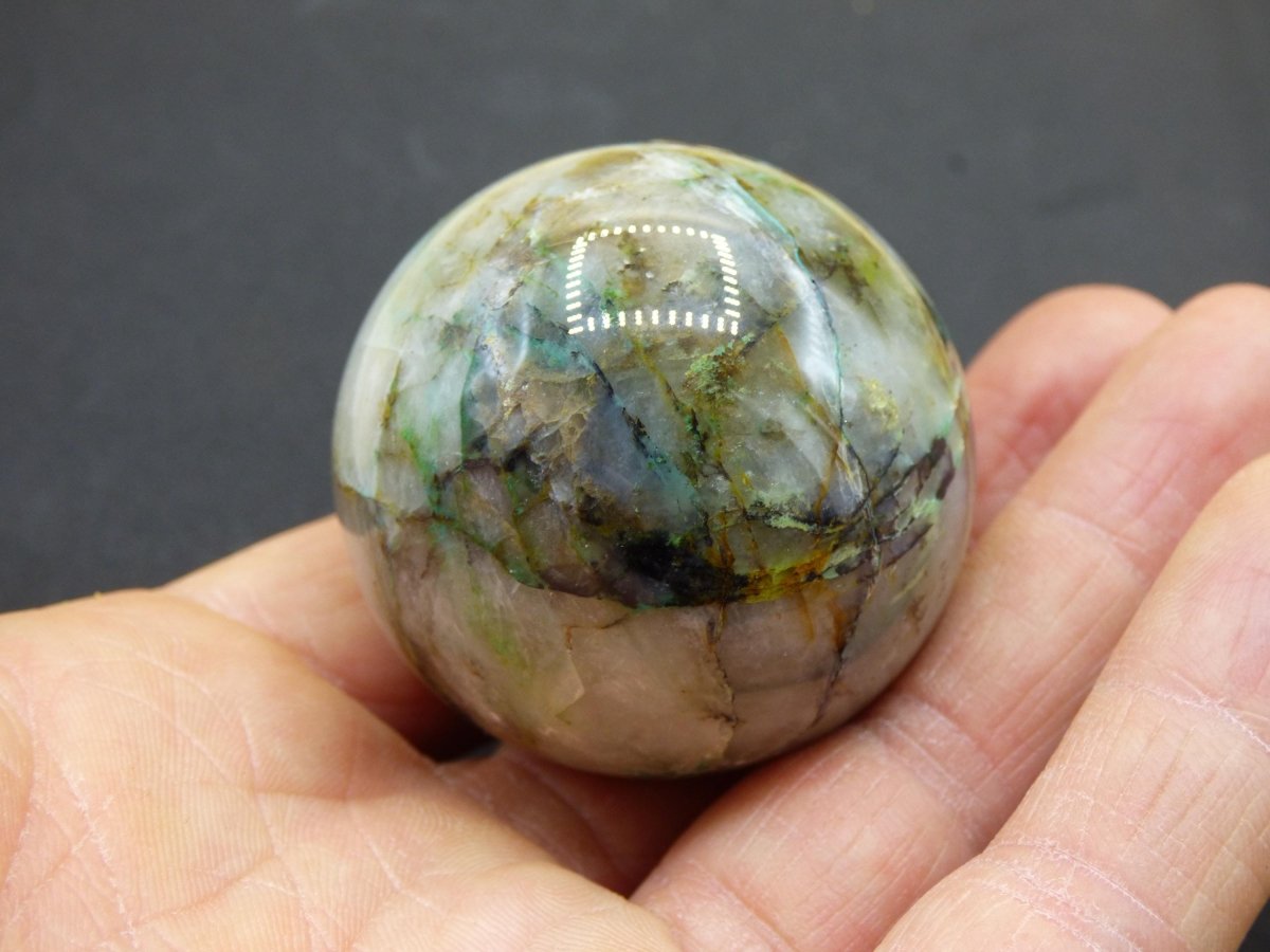 Quantum Quattro AAA Sphere ~ Magische Edelstein Kugel Massage & Deko Crystal Meditation Heilstein Rarität Sammler Mineral Rund Chrysokolla - Art of Nature Berlin