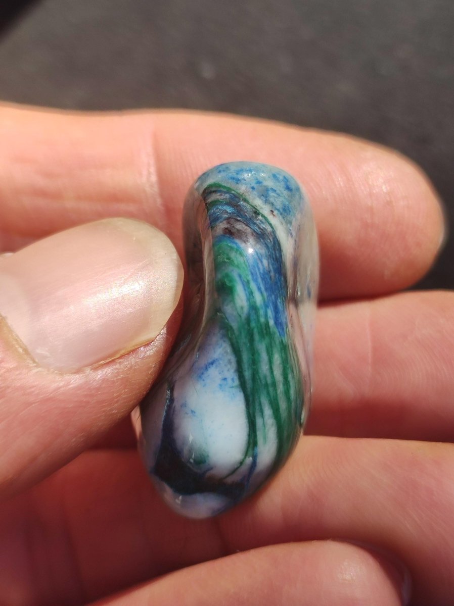 Quantum Quattro Chrysocoll Shattuckit Quarz Azurit blau Natur Heilstein Meditation Ritual Indianer Schamanen Edelstein Mineral Sammler - Art of Nature Berlin