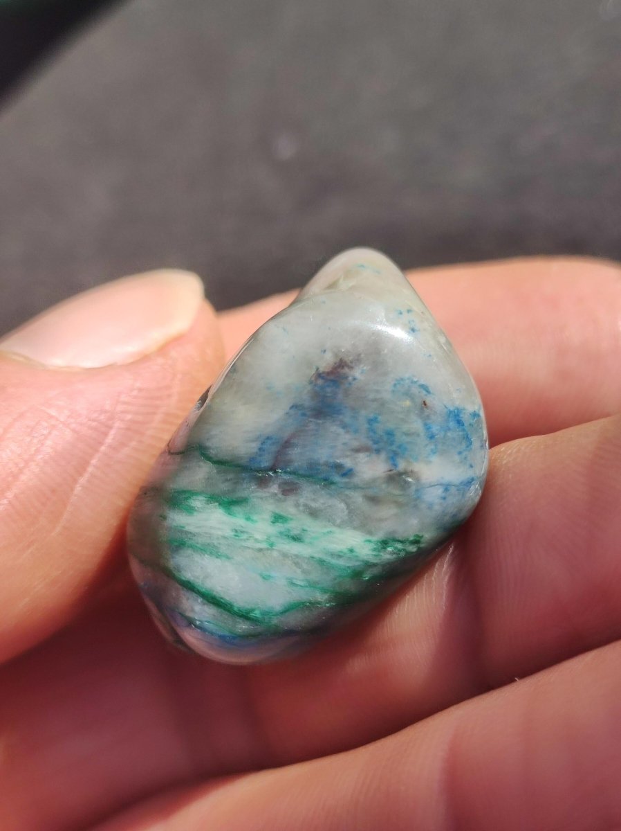 Quantum Quattro Chrysocoll Shattuckit Quarz Azurit blau Natur Heilstein Meditation Ritual Indianer Schamanen Edelstein Mineral Sammler - Art of Nature Berlin