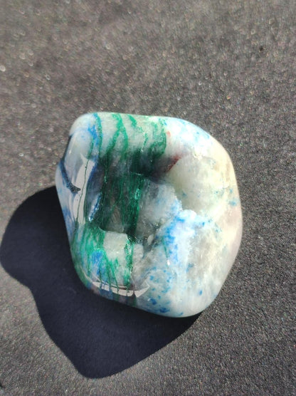 Quantum Quattro Chrysocoll Shattuckit Quarz Azurit blau Natur Heilstein Meditation Ritual Indianer Schamanen Edelstein Mineral Sammler - Art of Nature Berlin