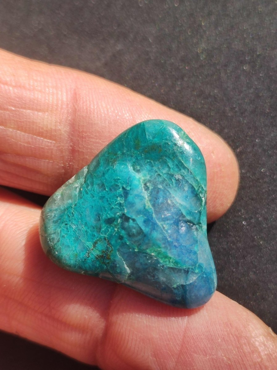 Quantum Quattro Chrysocoll Shattuckit Quarz Azurit blau Natur Heilstein Meditation Ritual Indianer Schamanen Edelstein Mineral Sammler - Art of Nature Berlin