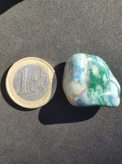 Quantum Quattro Chrysocoll Shattuckit Quarz Azurit blau Natur Heilstein Meditation Ritual Indianer Schamanen Edelstein Mineral Sammler - Art of Nature Berlin