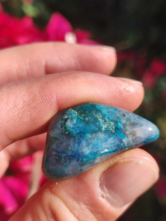 Quantum Quattro Chrysocoll Shattuckit Quarz Azurit blau Natur Heilstein Meditation Ritual Indianer Schamanen Edelstein Mineral Sammler - Art of Nature Berlin